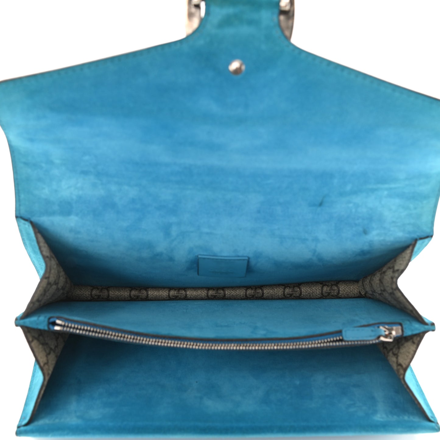 GG Supreme Monogram Small Dionysus Shoulder Bag Bright Turquoise