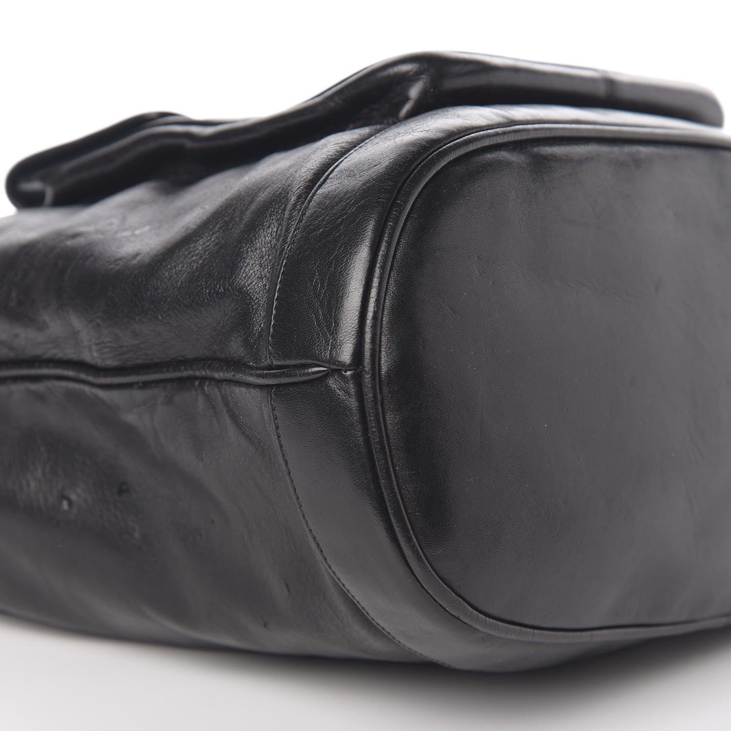 Chanel Lambskin CC Drawstring Shoulder Bag Black 7 of 9