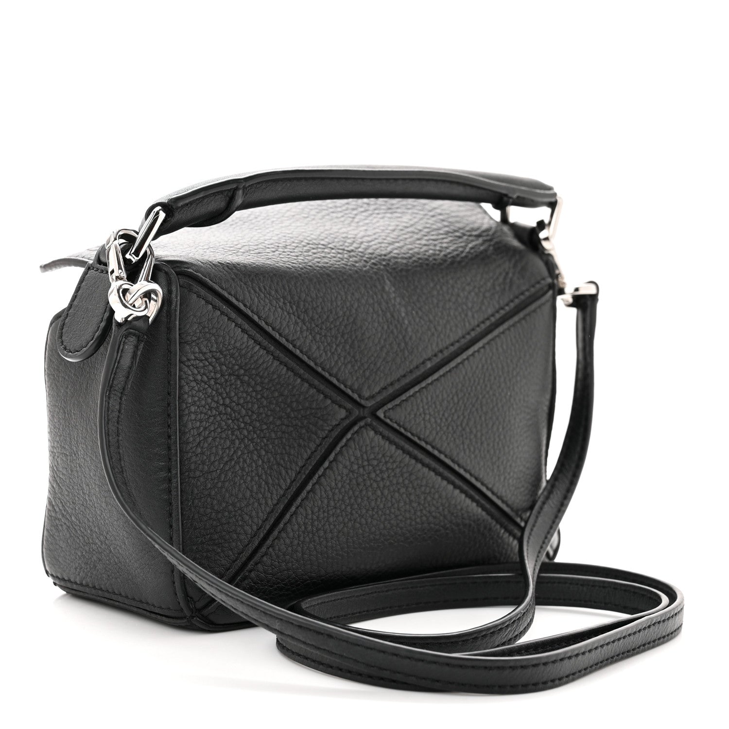 Loewe Calfskin Mini Puzzle Bag Black 3 of 10