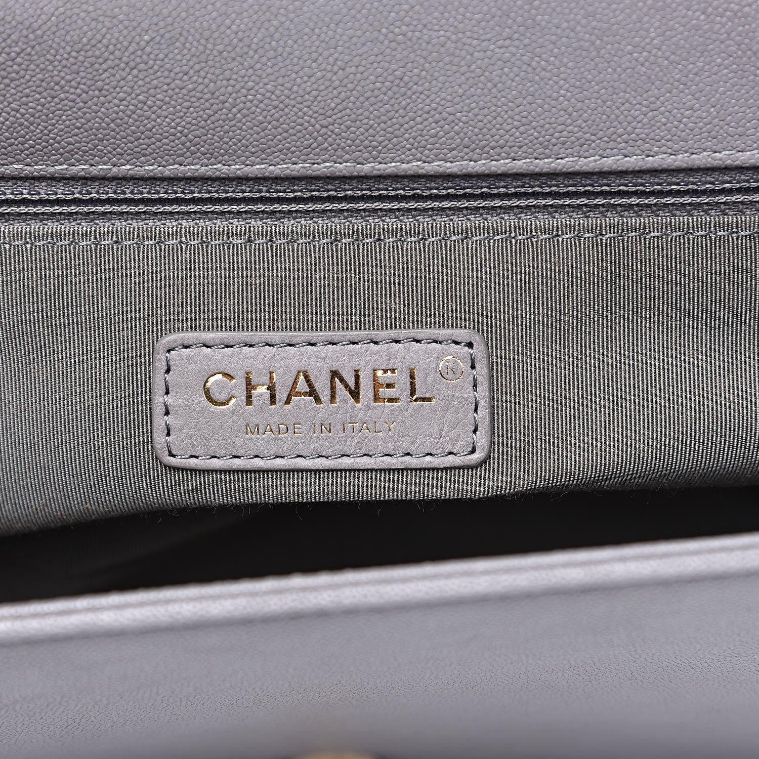 Chanel Caviar Quilted New Medium Boy Flap Grey 6 of 10