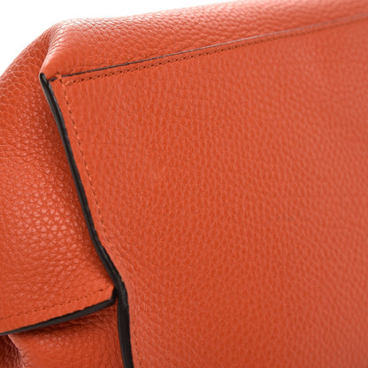 Gucci Cellarius Calfskin Large Bamboo Daily Top Handle Bag New Dark Orange 8 of 10