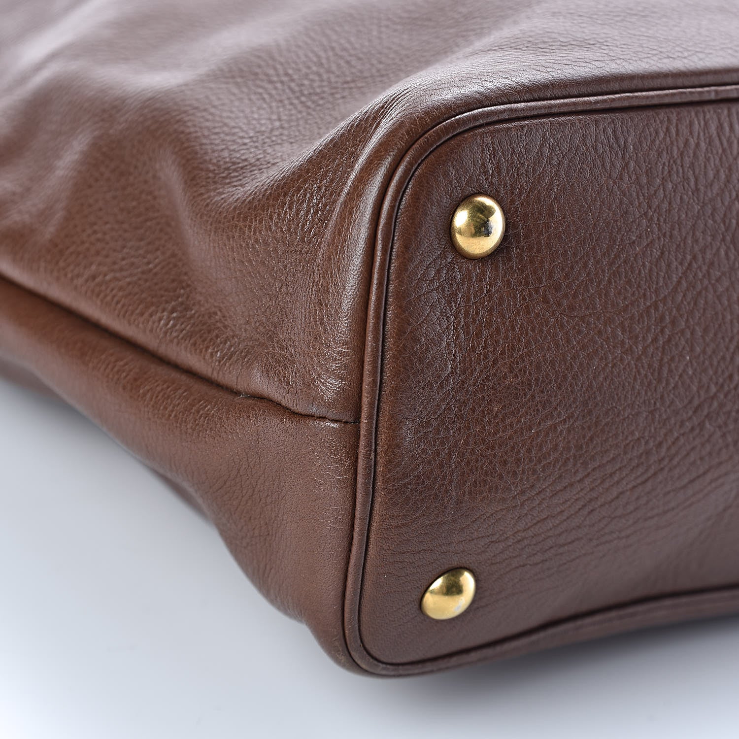Saint Laurent Calfskin Belle de Jour Cabas Tote Brown 8 of 14