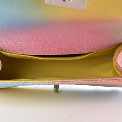 Chanel Caviar Quilted Medium Cuba Rainbow Boy Flap Multicolor 10 of 13