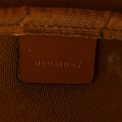 Celine Triomphe Canvas Calfskin Medium Bucket Bag Tan 7 of 10