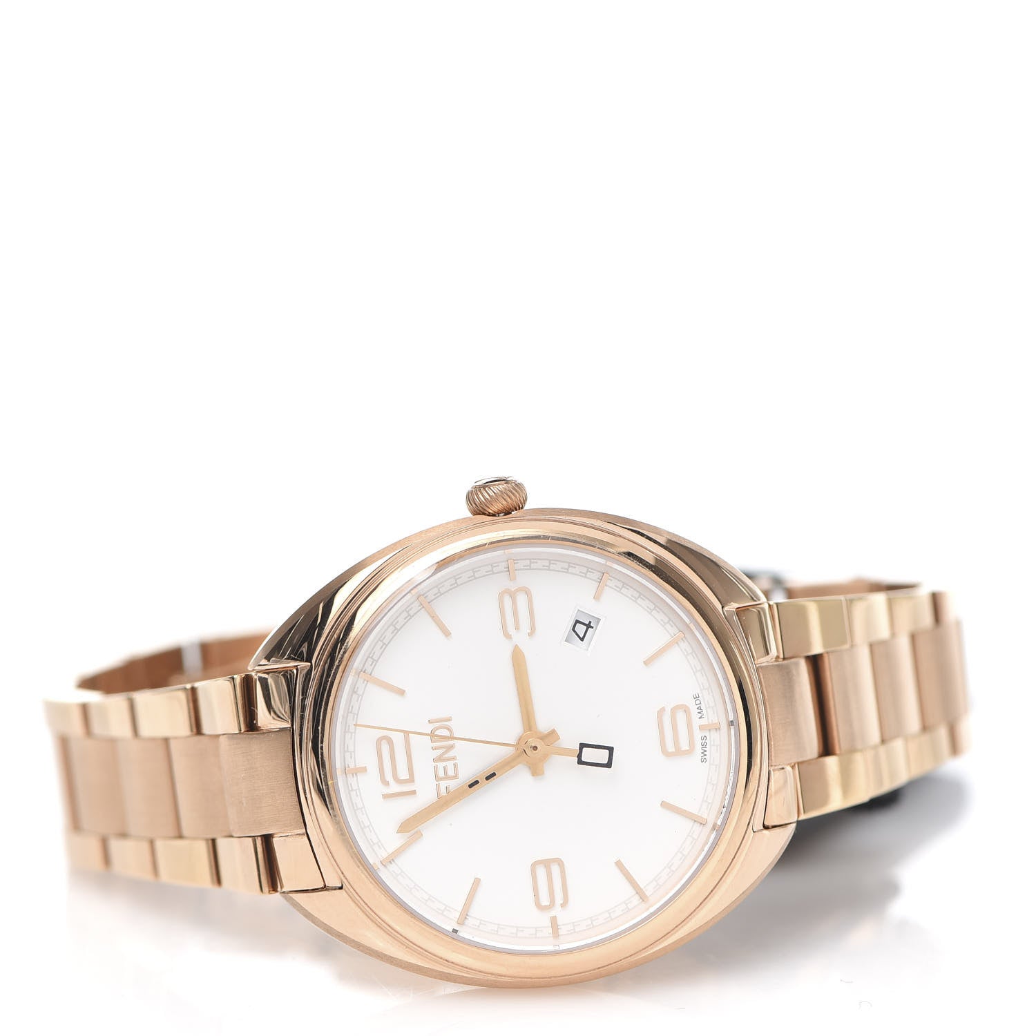 Fendi Stainless Steel 34mm Momento Date Quartz Watch 3 of 7