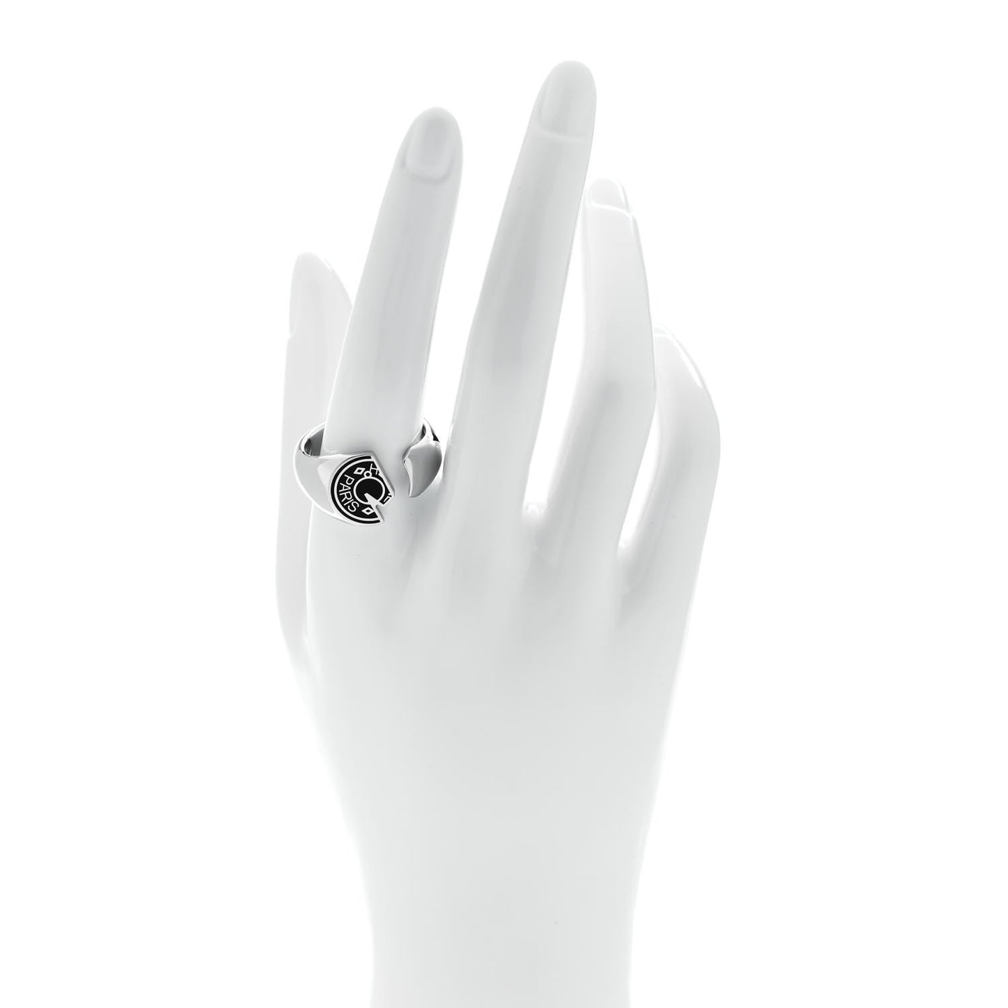 Stainless Steel Mens Carrousel Ring 64 Black