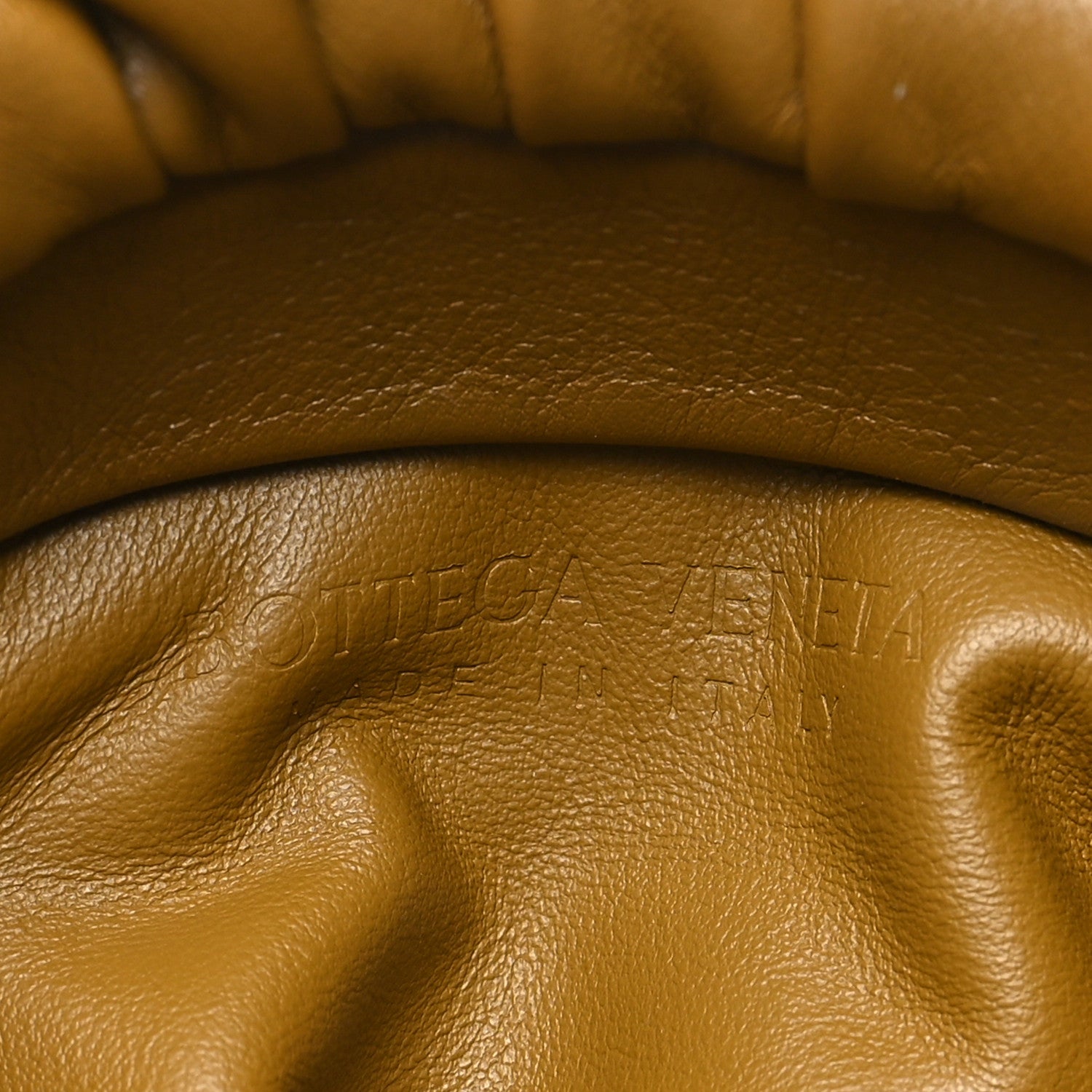 Bottega Veneta Calfskin The Pouch Chain Moutarde 7 of 11