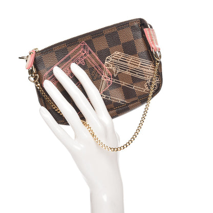 Louis Vuitton Damier Ebene 2014 Christmas Animation Mini Pochette Accessories 2 of 8