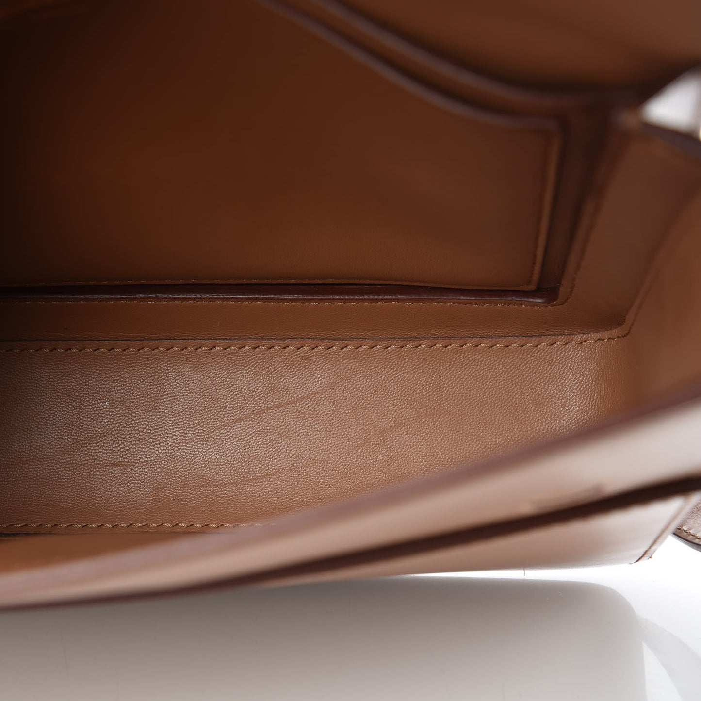 Calfskin Two Tone Large Grace Bag Nutmeg Pale Blue