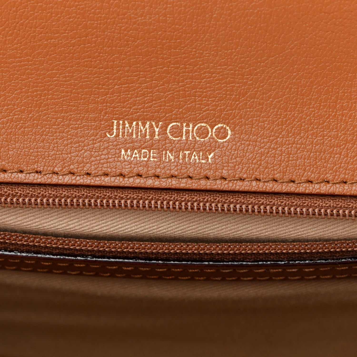 Jimmy Choo Grainy Calfskin Varenne Top Handle Satchel Tan 6 of 9