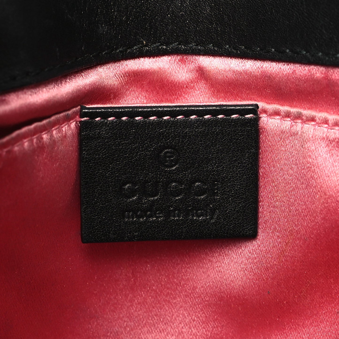 Velvet Matelasse Mini GG Marmont Shoulder Bag Black