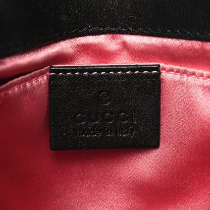 Gucci Velvet Matelasse Mini GG Marmont Shoulder Bag Black 6 of 10