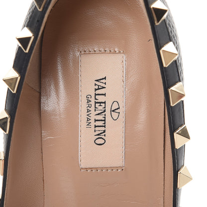 Valentino Garavani Pebbled Calfskin Rockstud 85mm Pumps 35.5 Black 9 of 17