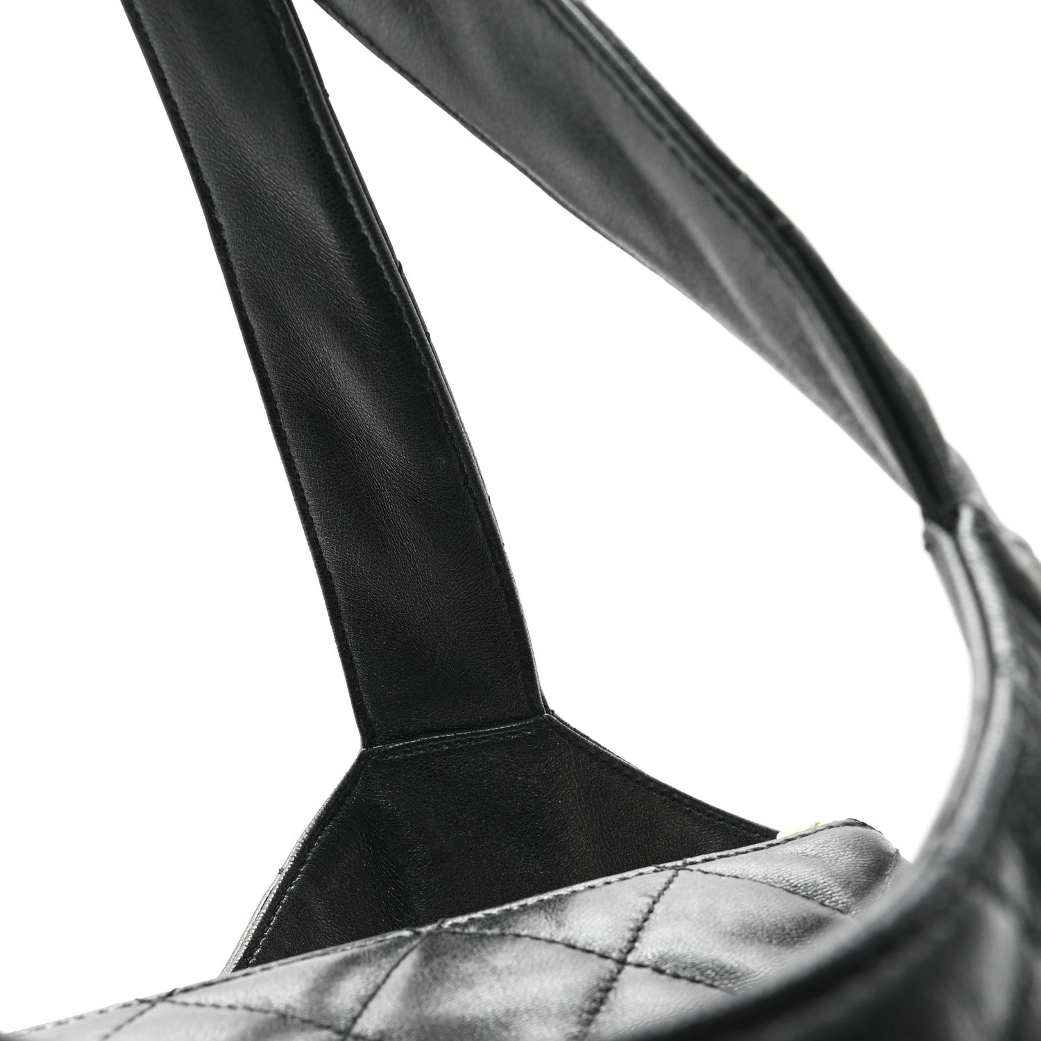 Saint Laurent Lambskin Quilted Maxi Icare Shopping Tote Black 13 of 14