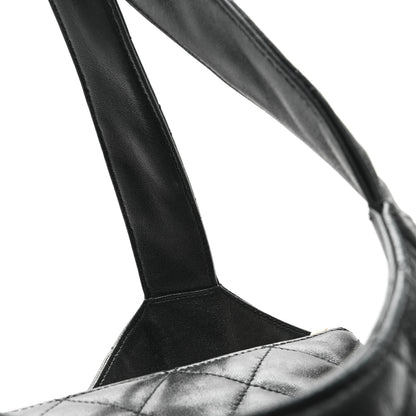 Saint Laurent Lambskin Quilted Maxi Icare Shopping Tote Black 13 of 14