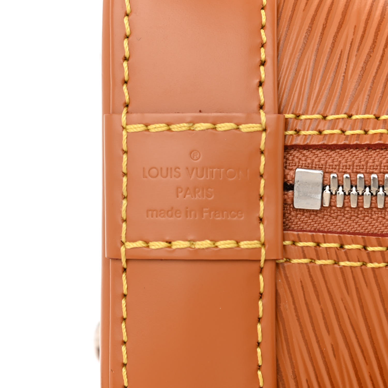 Louis Vuitton Epi Jacquard Alma BB Honey Gold 6 of 8