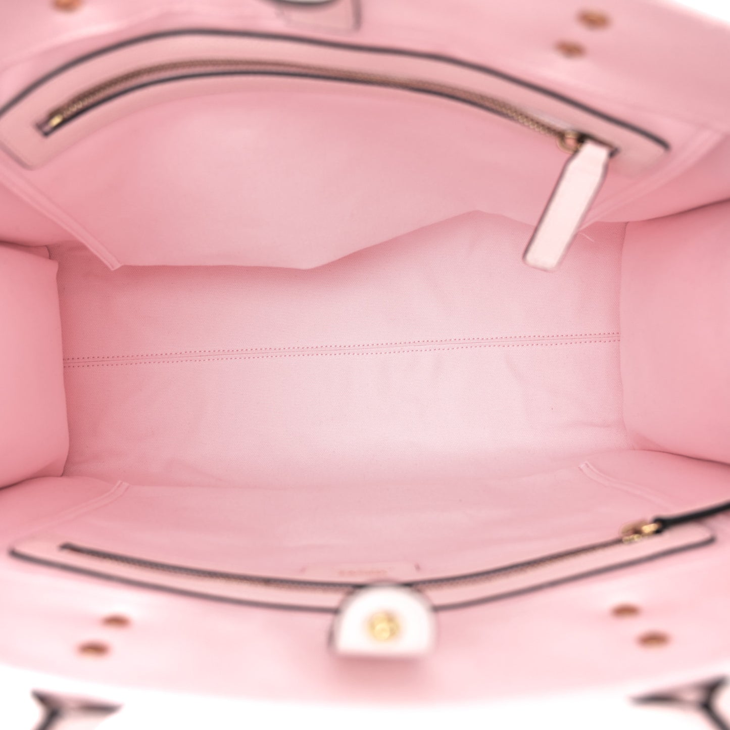 Canvas Calfskin La Medusa Tote Bag Pink