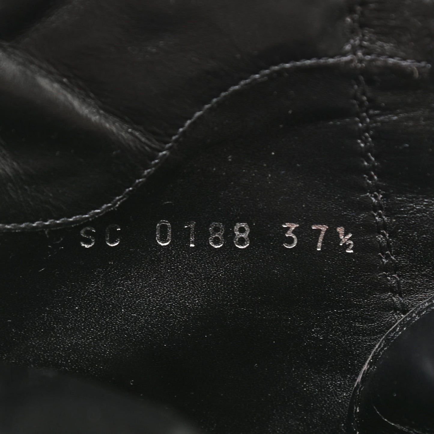 Suede Calfskin Catogram Laureate Platform Desert Boots 37.5 Black Marron