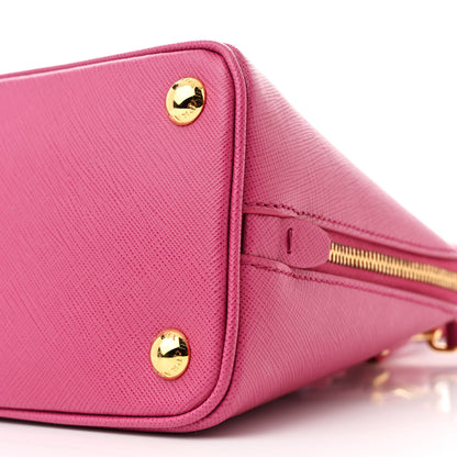 Prada Saffiano Lux Small Promenade Tote Fuxia 11 of 13