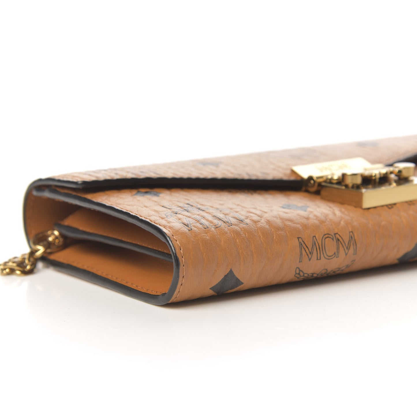 Visetos Large Patricia Wallet On Chain Cognac