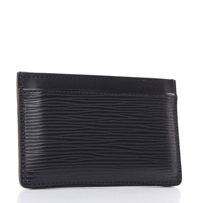 Louis Vuitton Epi Card Holder Black 3 of 6