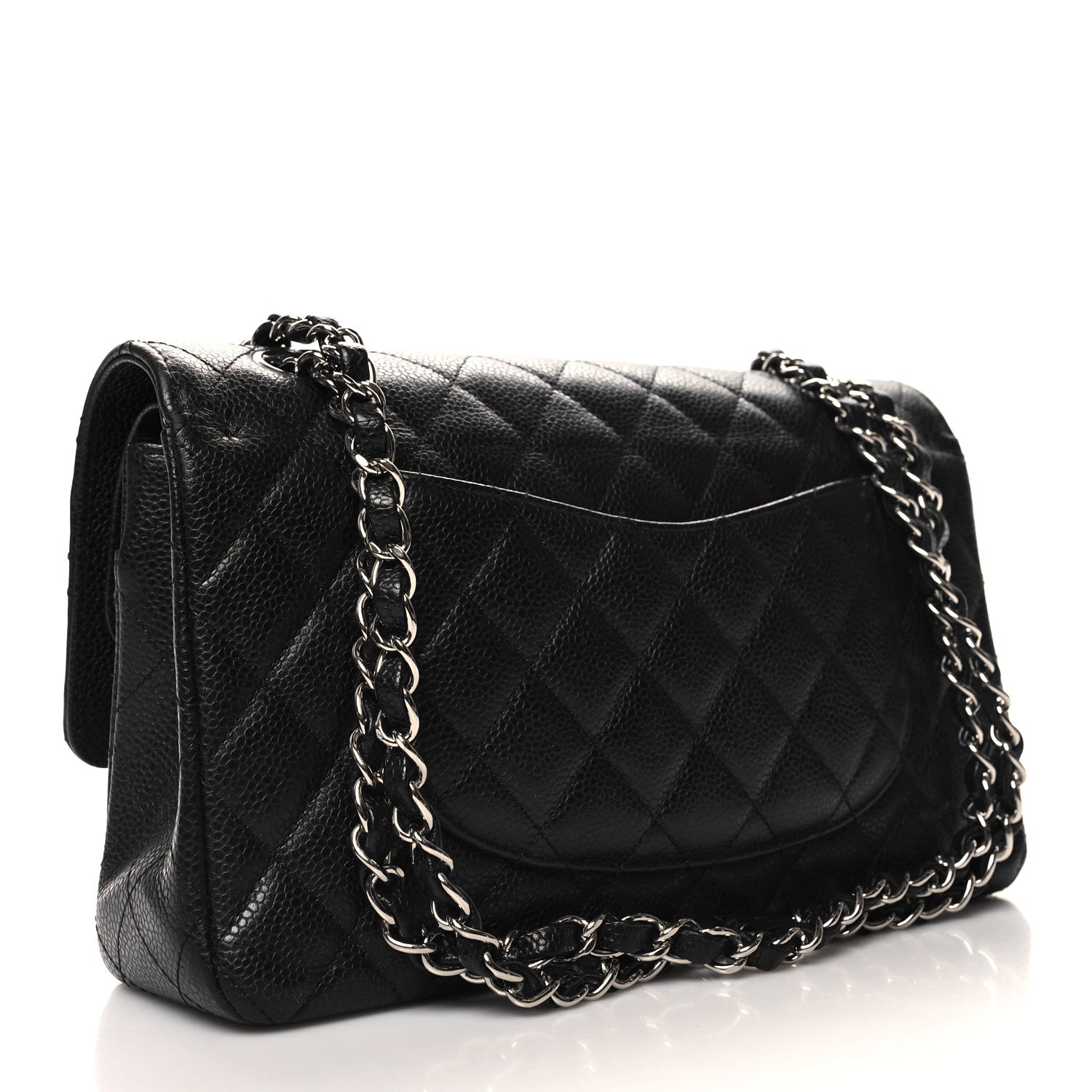 Chanel Caviar Quilted Medium Double Flap Black 3 of 10