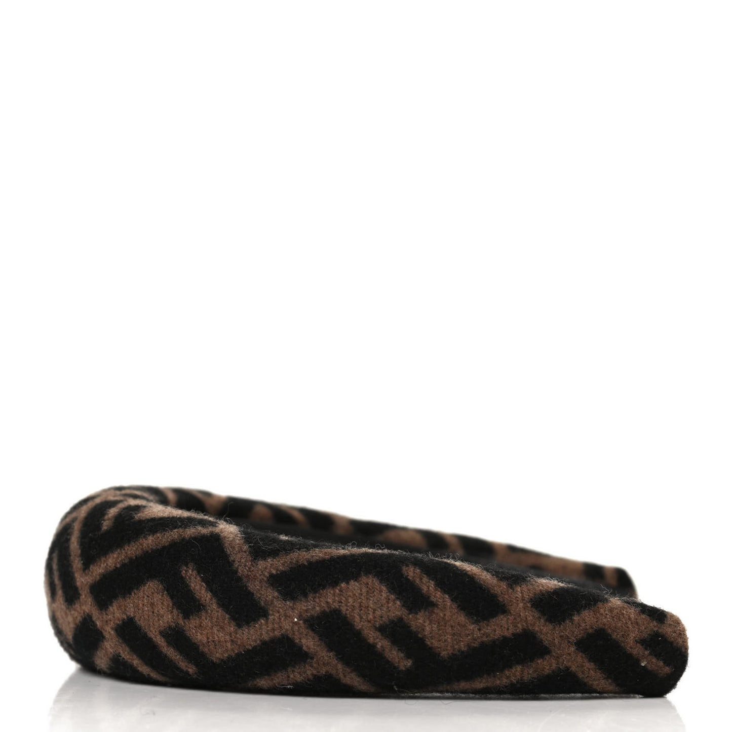 Wool Cashmere FF Logo Headband Tobacco