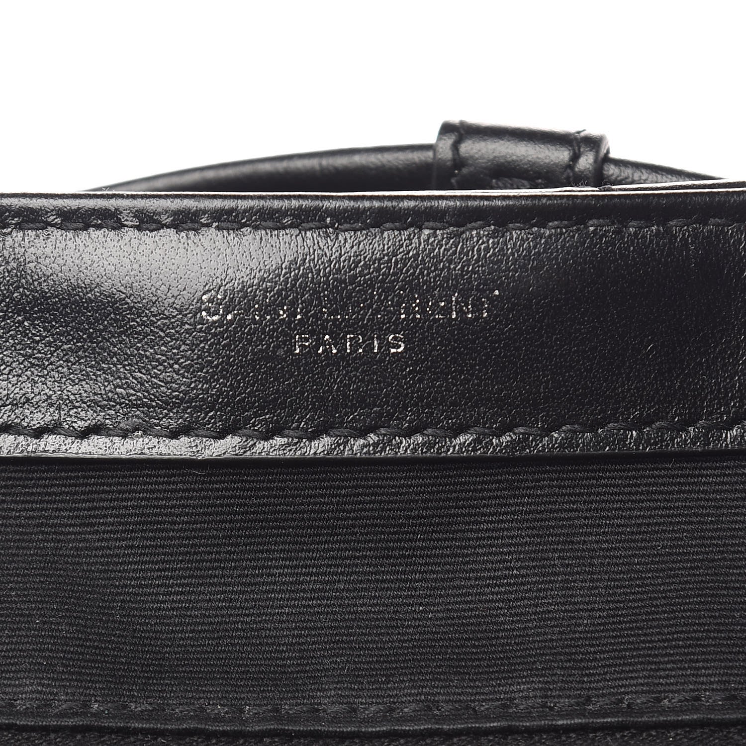 Saint Laurent Calfskin Y Quilted Monogram Small Loulou Backpack Black 7 of 12