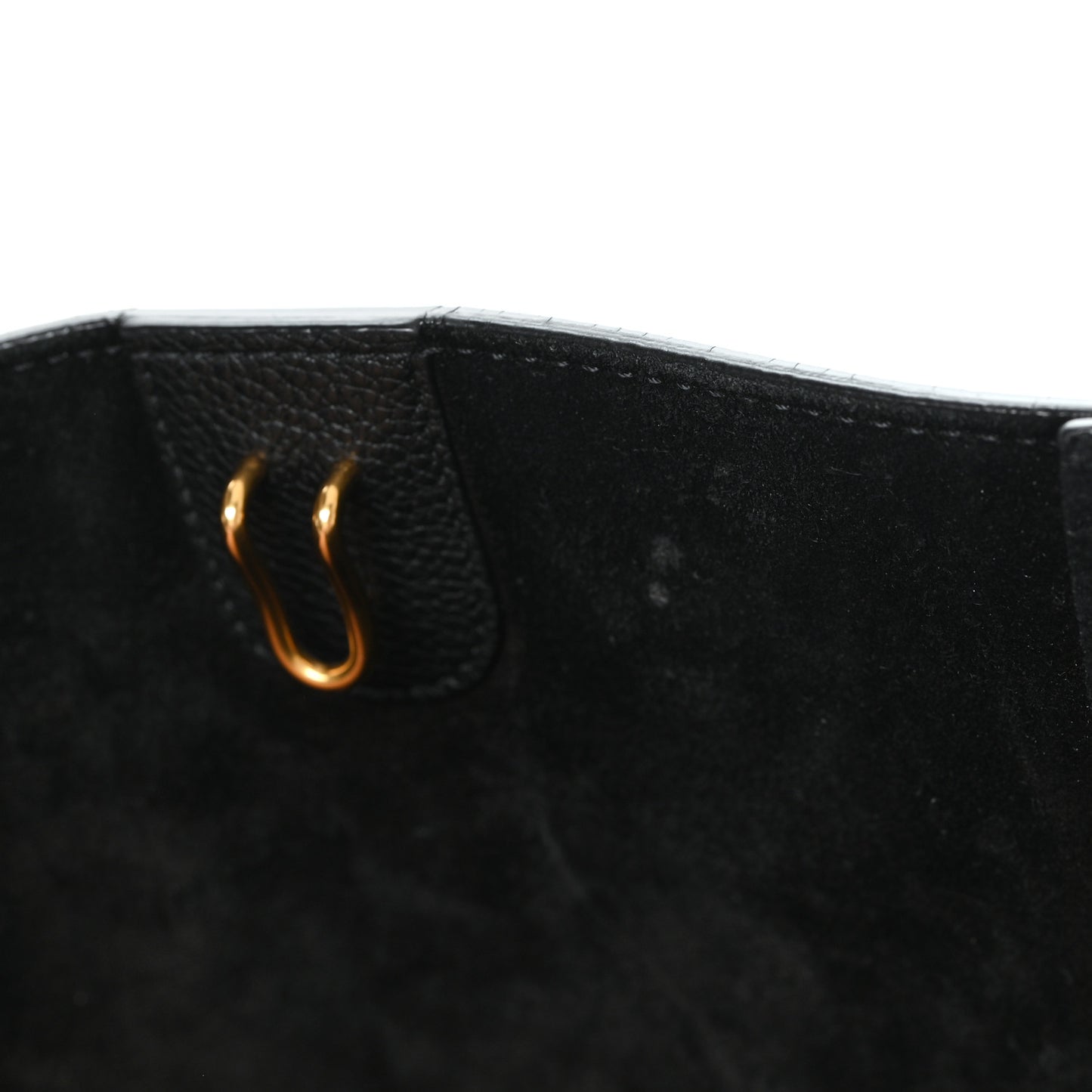 Soft Grained Calfskin Small Sangle Bucket Bag Black
