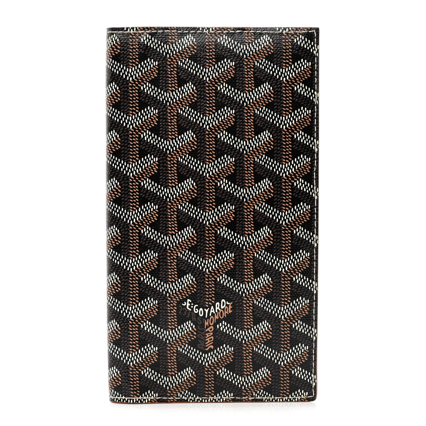 Goyardine Long Bi-Fold Wallet Black