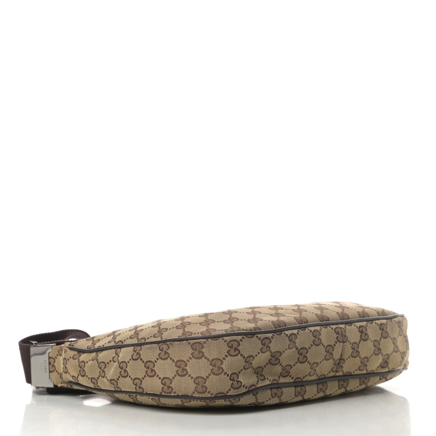 Gucci Monogram Medium Half Moon Hobo Dark Brown 4 of 16