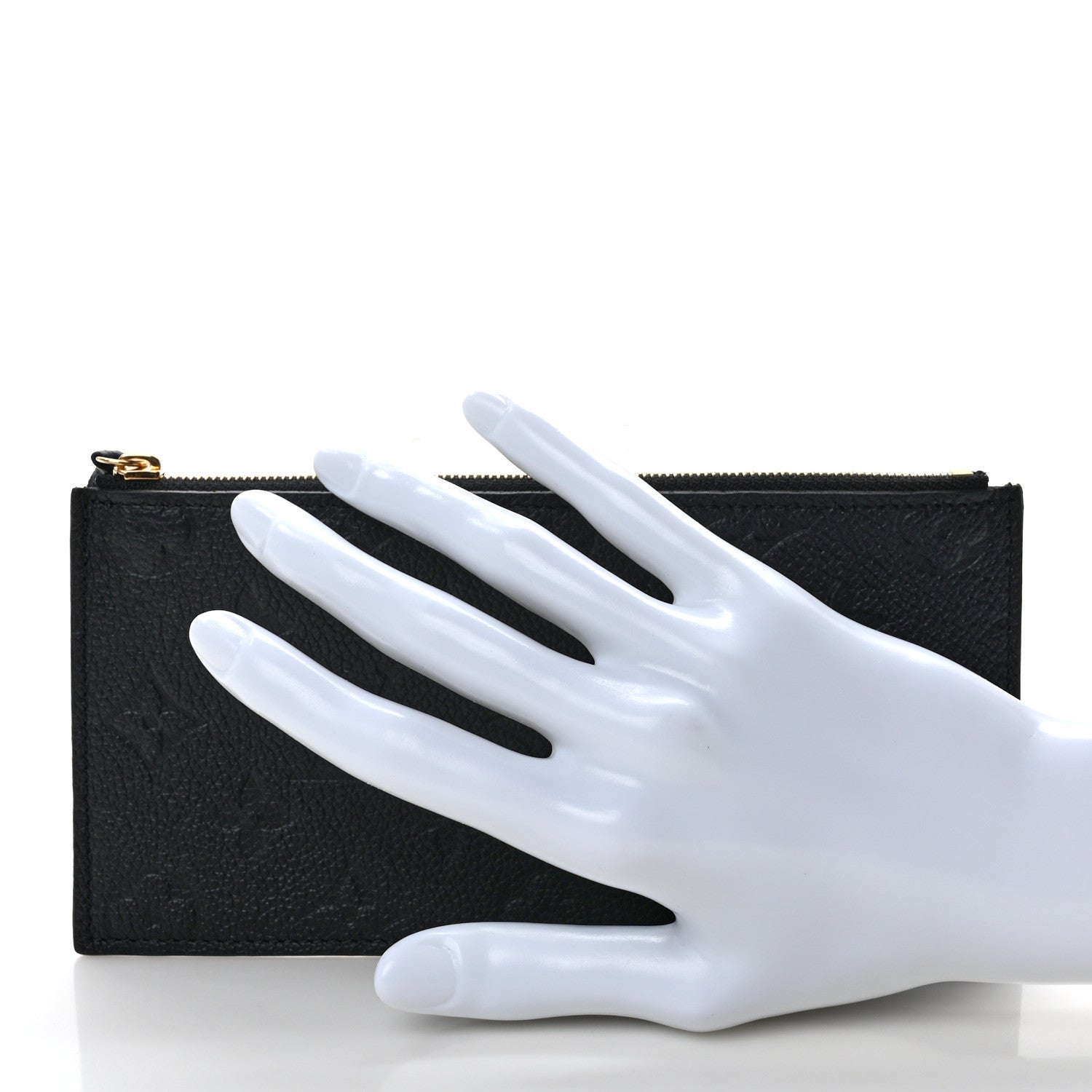 Louis Vuitton Empreinte Felicie Chain Wallet Zippered Insert Black 2 of 7