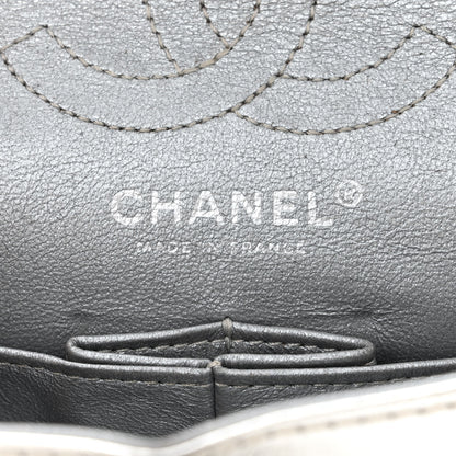 Chanel Metallic Aged Calfskin Quilted 2.55 Reissue 224 Flap Silver 6 of 18