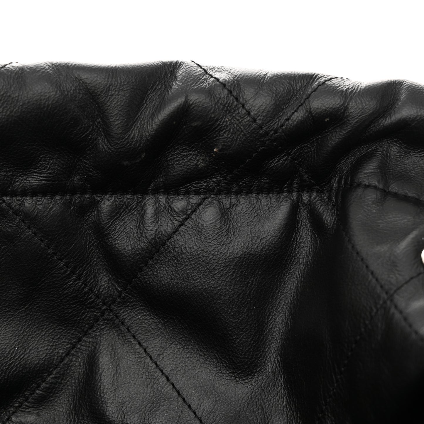 Shiny Calfskin Quilted Small Chanel 22 Black