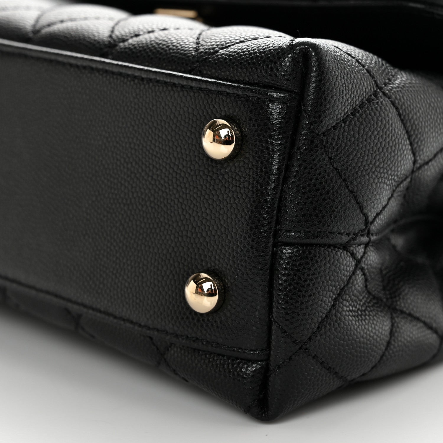 Chanel Caviar Quilted Mini Coco Handle Flap Black 10 of 11