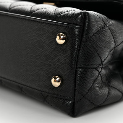 Chanel Caviar Quilted Mini Coco Handle Flap Black 10 of 11