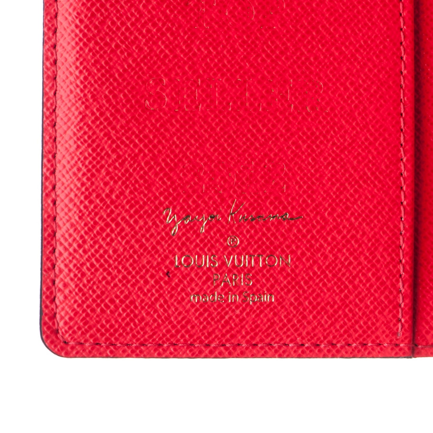 Monogram Kusama Town Small Ring Agenda Cover Red