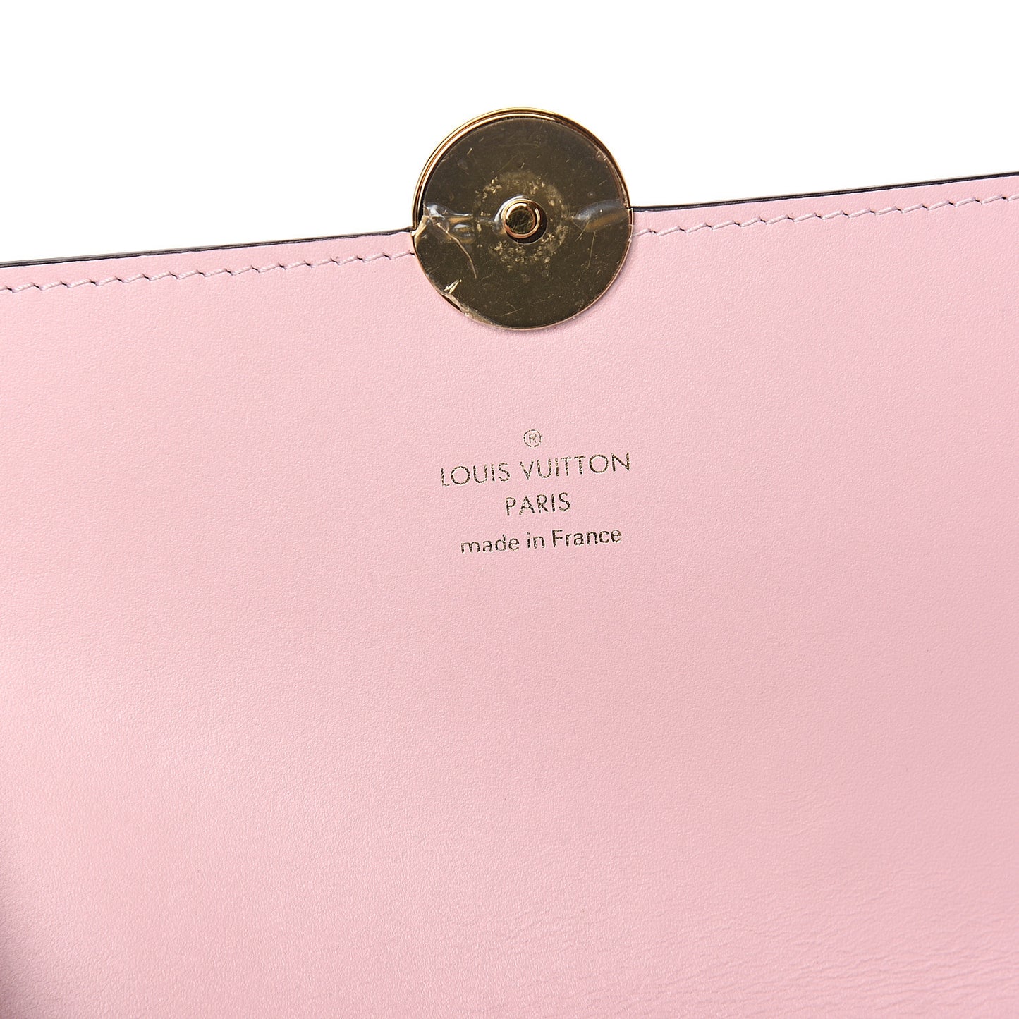 Monogram Flore Chain Wallet Rose Ballerine