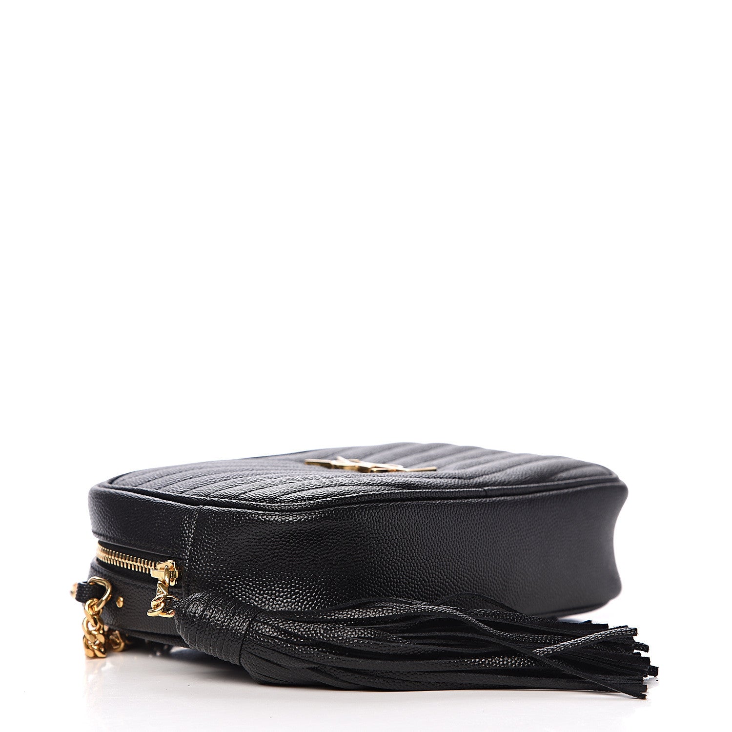 Saint Laurent Grain De Poudre Matelasse Monogram Mini Lou Camera Bag Black 3 of 10
