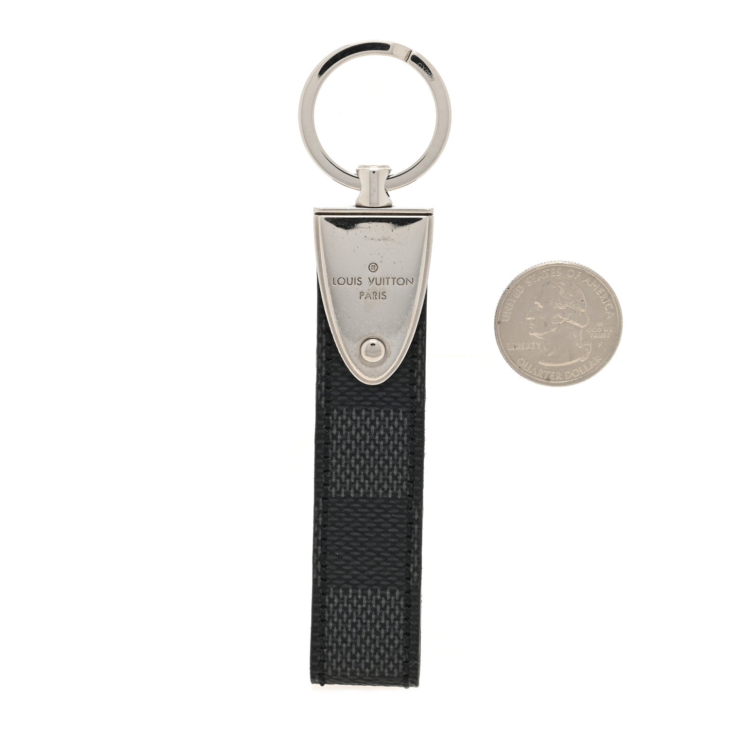 Louis Vuitton Damier Graphite Dragonne LV Key Holder 2 of 3