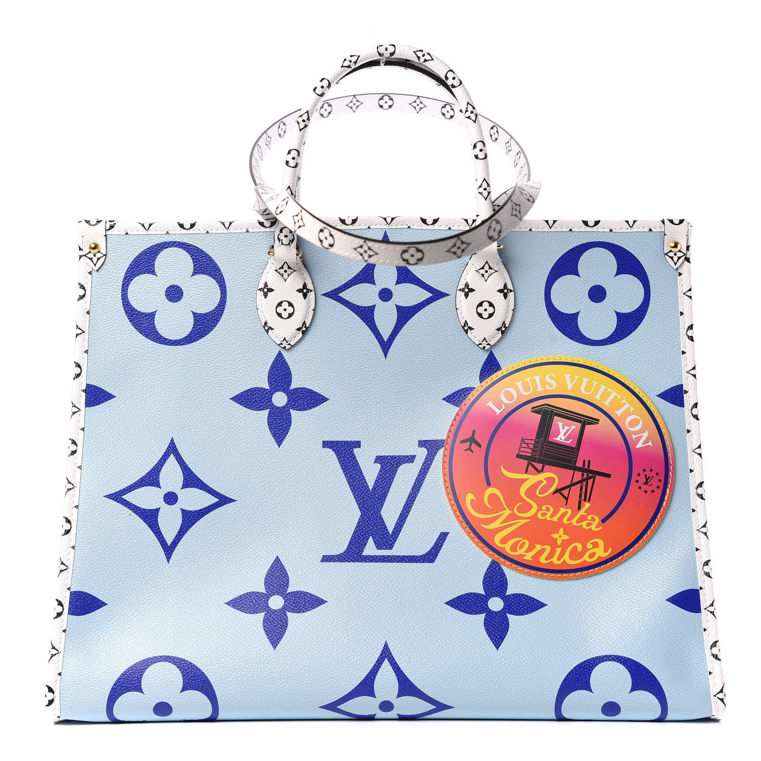 Louis Vuitton Monogram Giant Santa Monica Onthego Blue 1 of 12