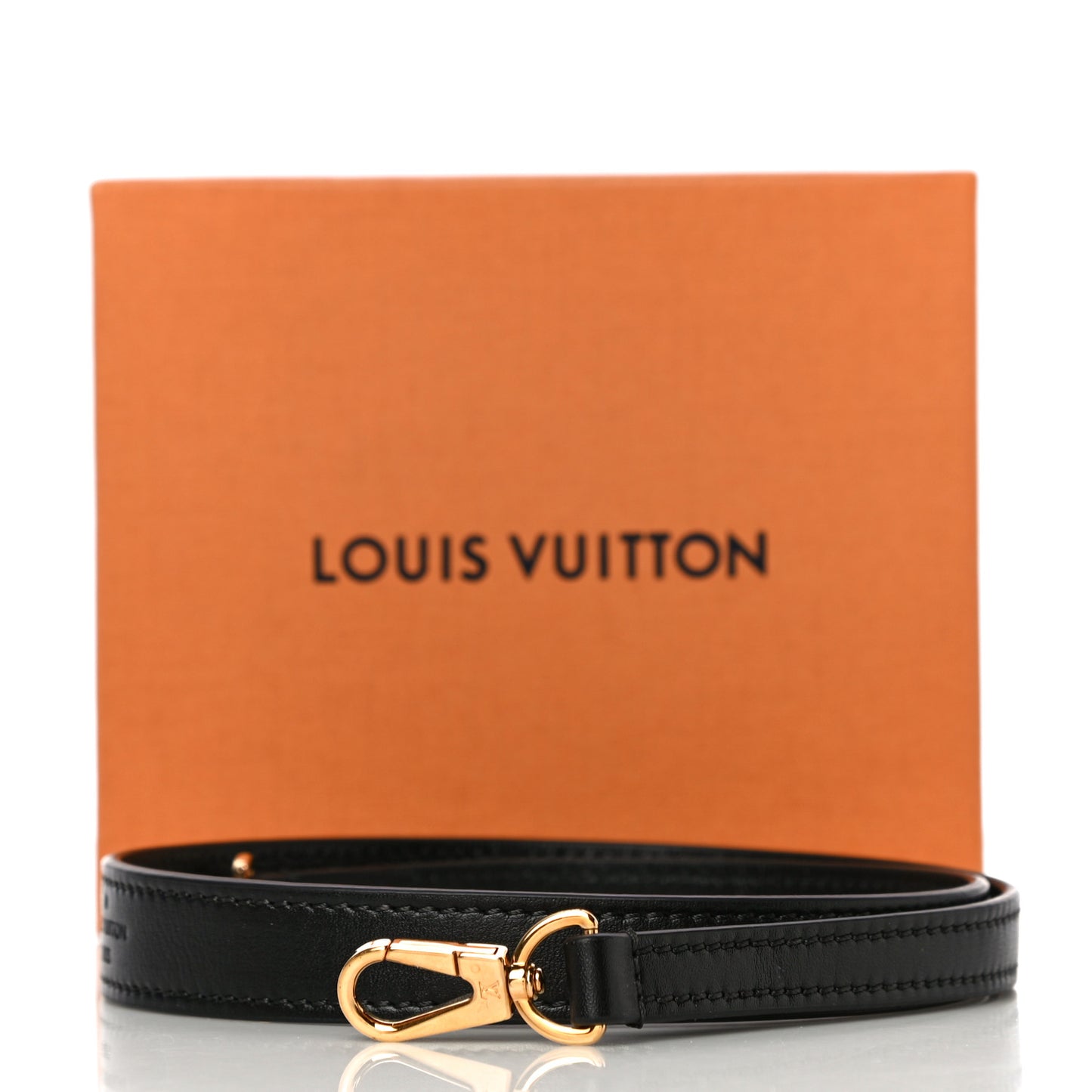 Calfskin Montaigne Shoulder Strap Black