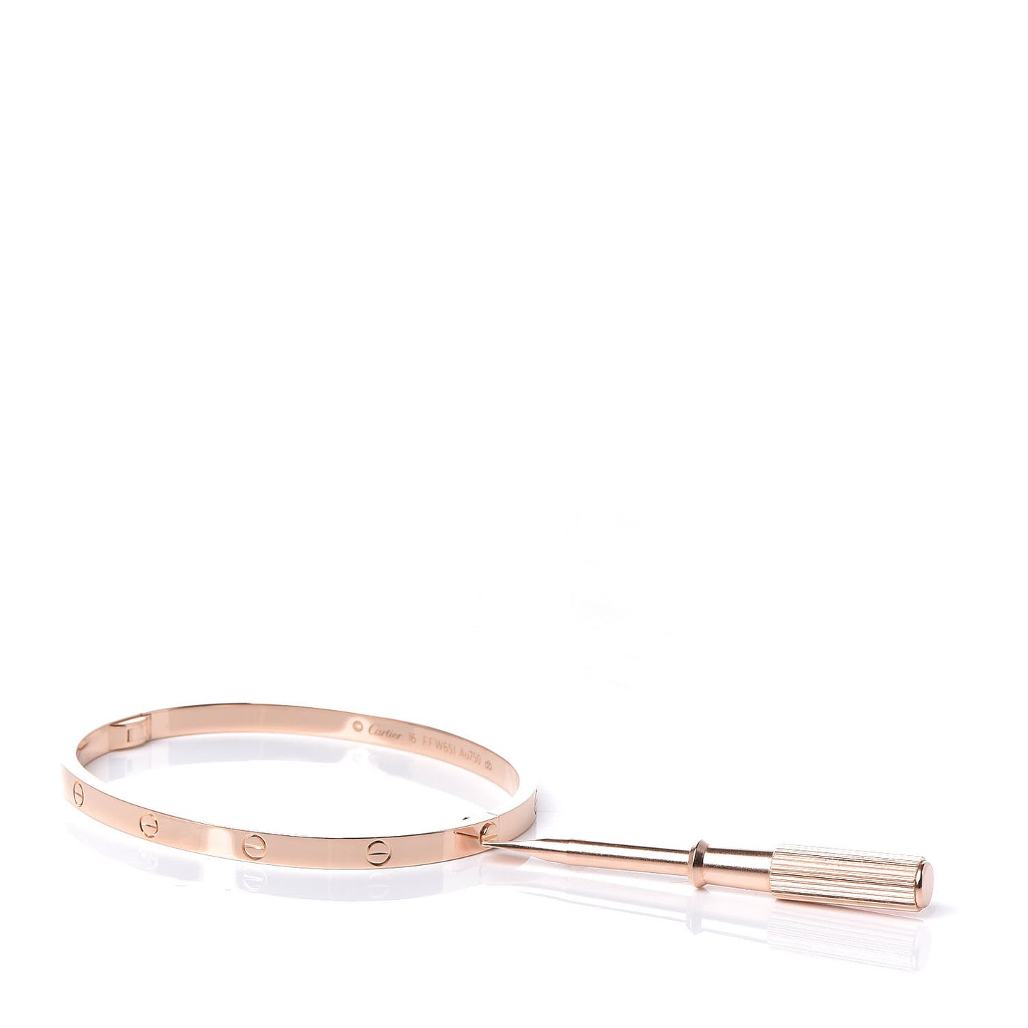 18K Pink Gold Small LOVE Bracelet 16