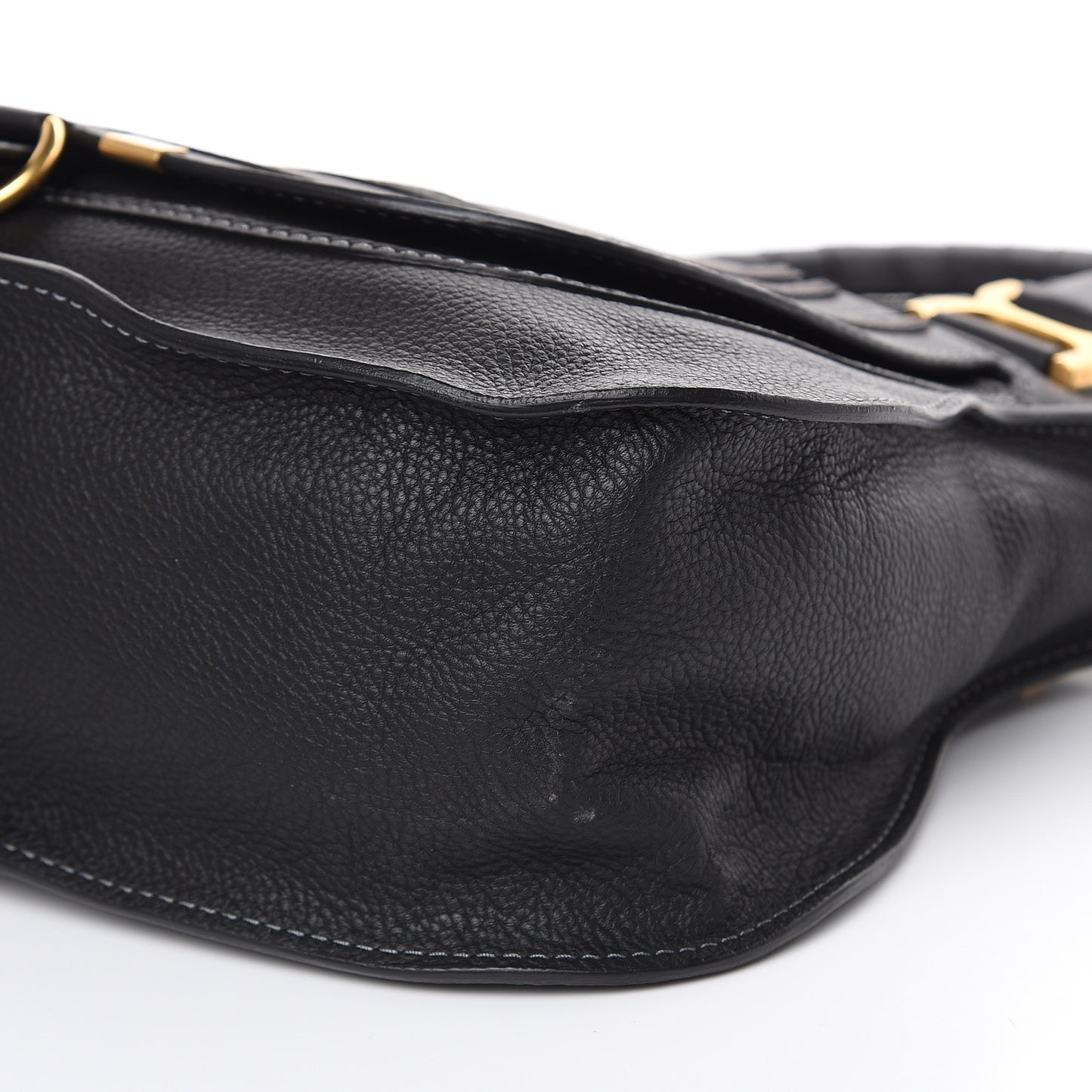 Calfskin Medium Marcie Satchel Black