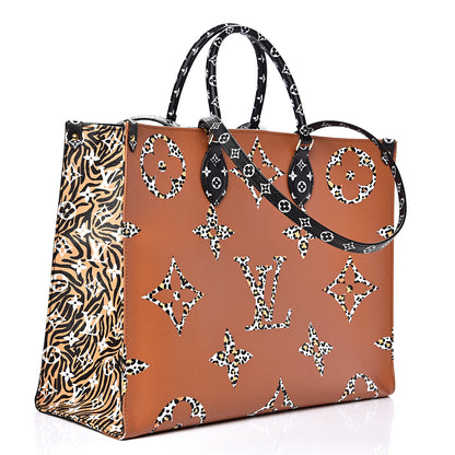 Louis Vuitton Monogram Giant Jungle Onthego GM Black 2 of 8