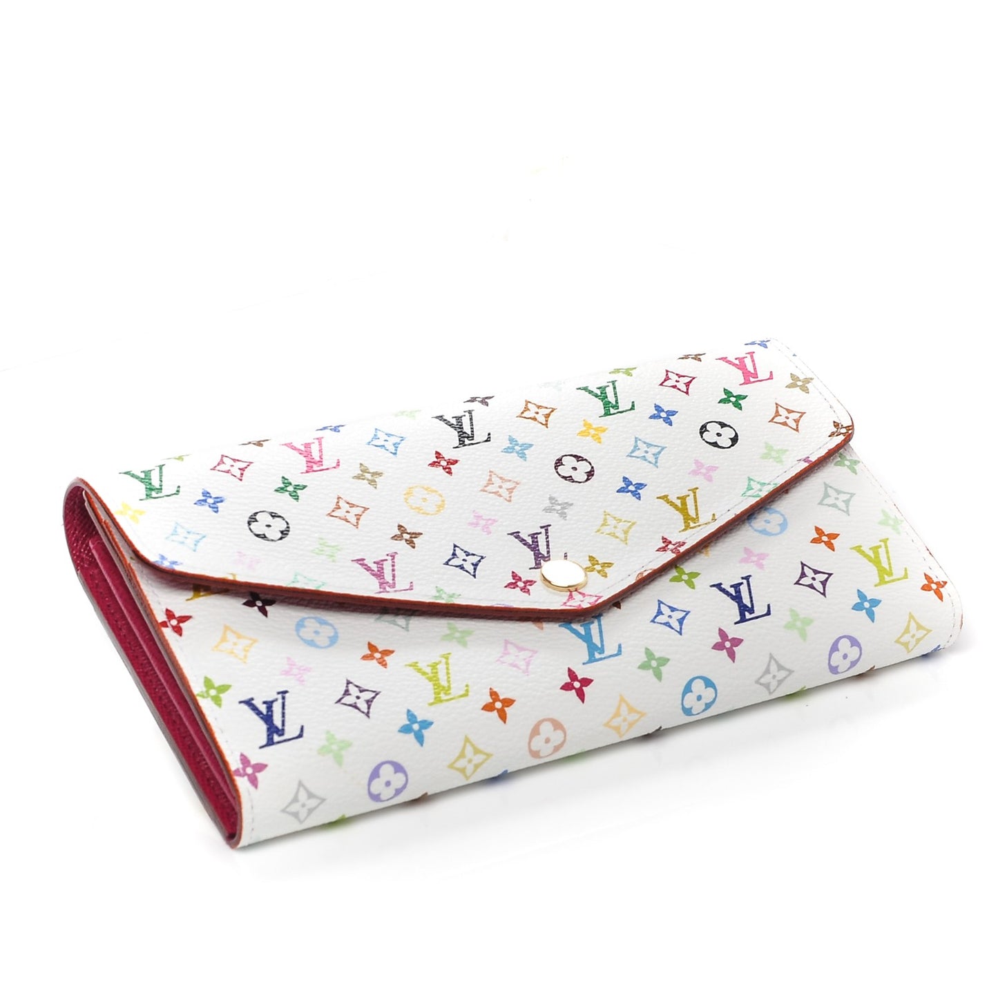 Monogram Multicolor Sarah Wallet NM White Eglantine