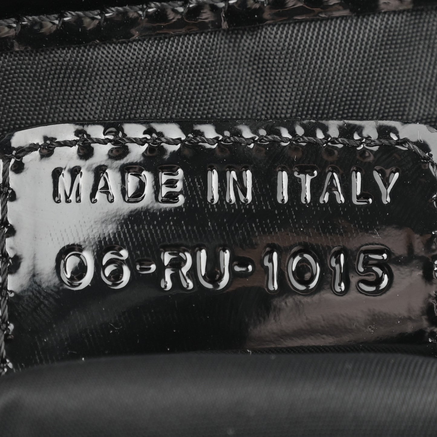 Monogram Patent Saddle Bag Black