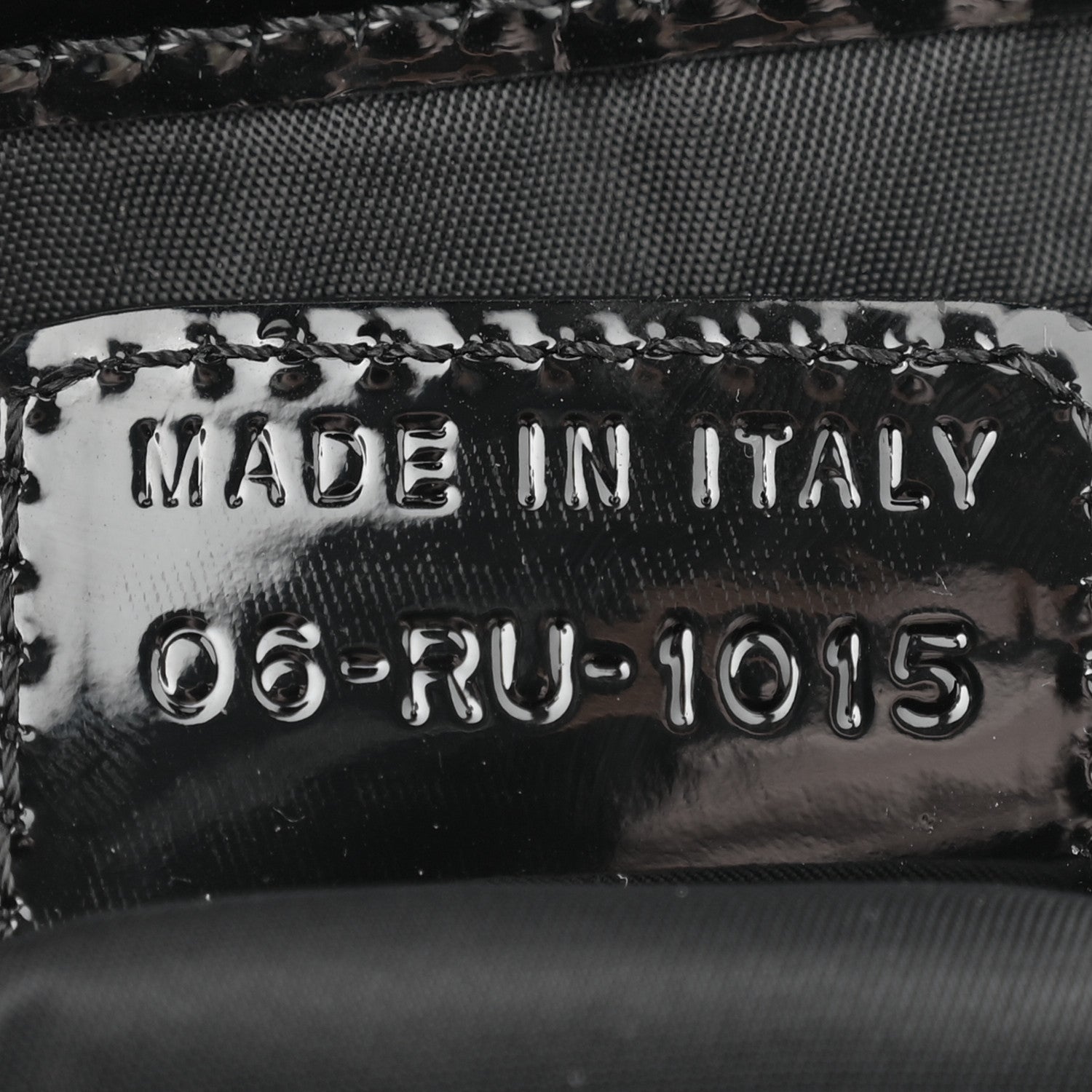 Christian Dior Monogram Patent Saddle Bag Black 7 of 11