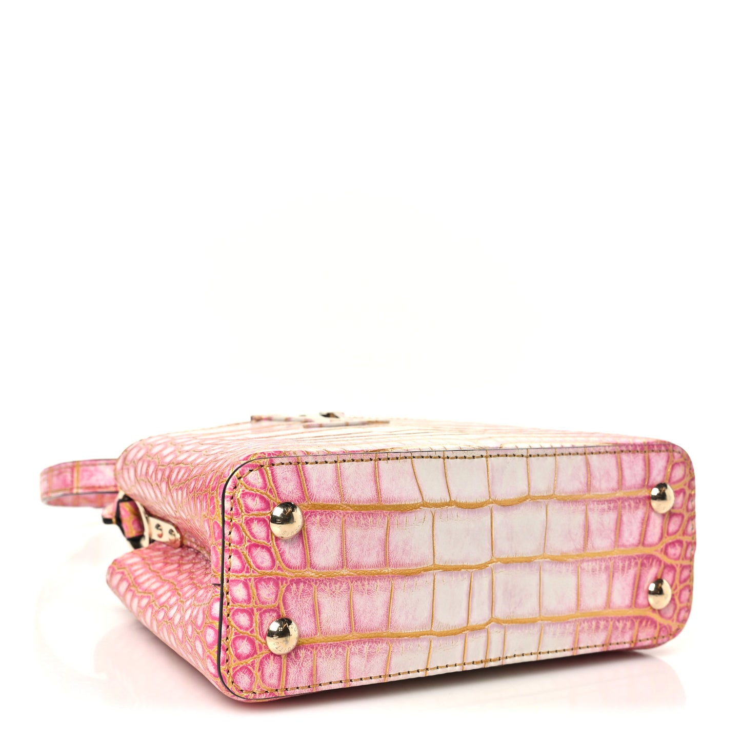 Crocodile Mini Capucines Sahara Rose