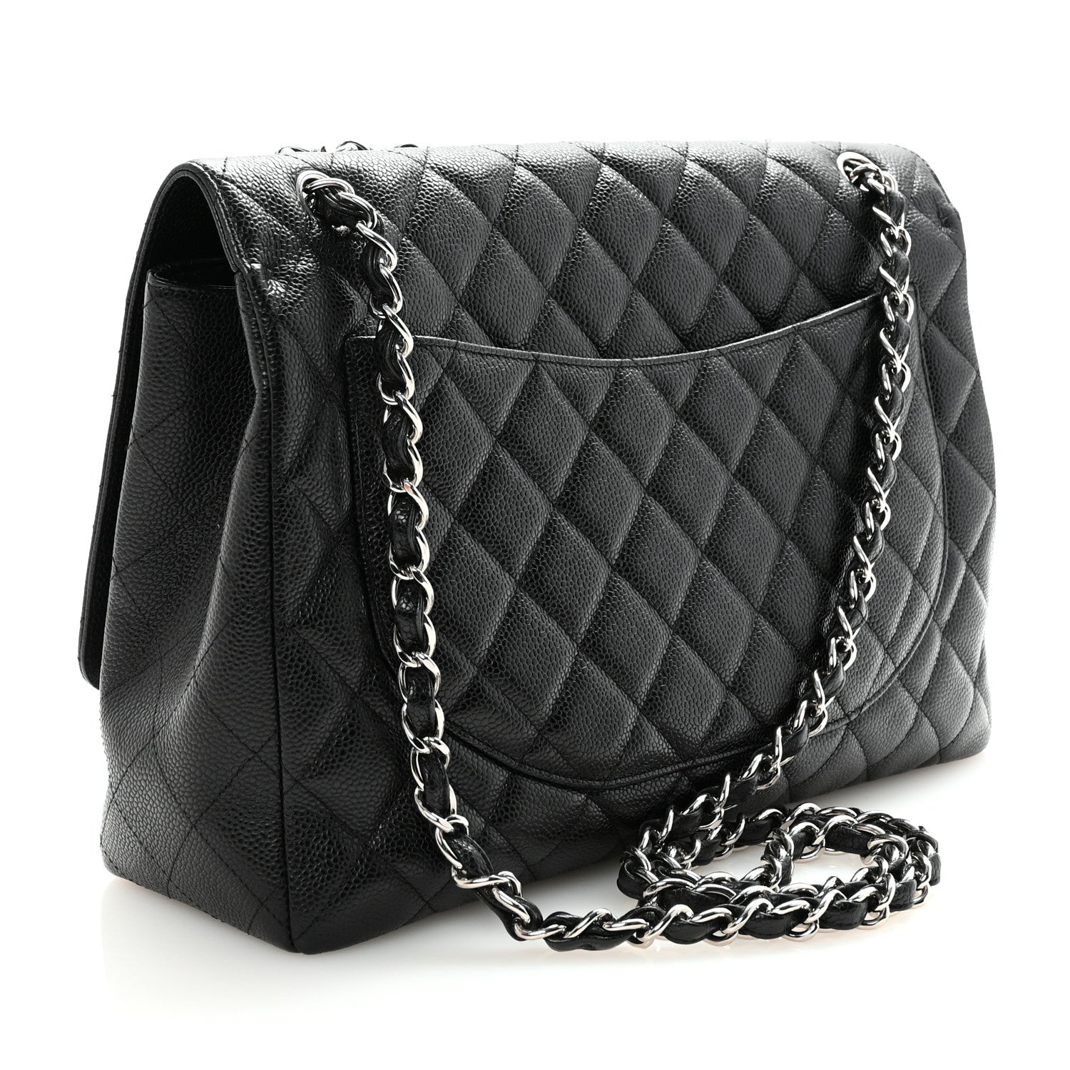 Chanel Caviar Maxi Single Flap Black 3 of 10